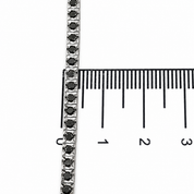 Bracciale - 18 carati Oro bianco Onice - Diamante - Made in Italy - Handmade