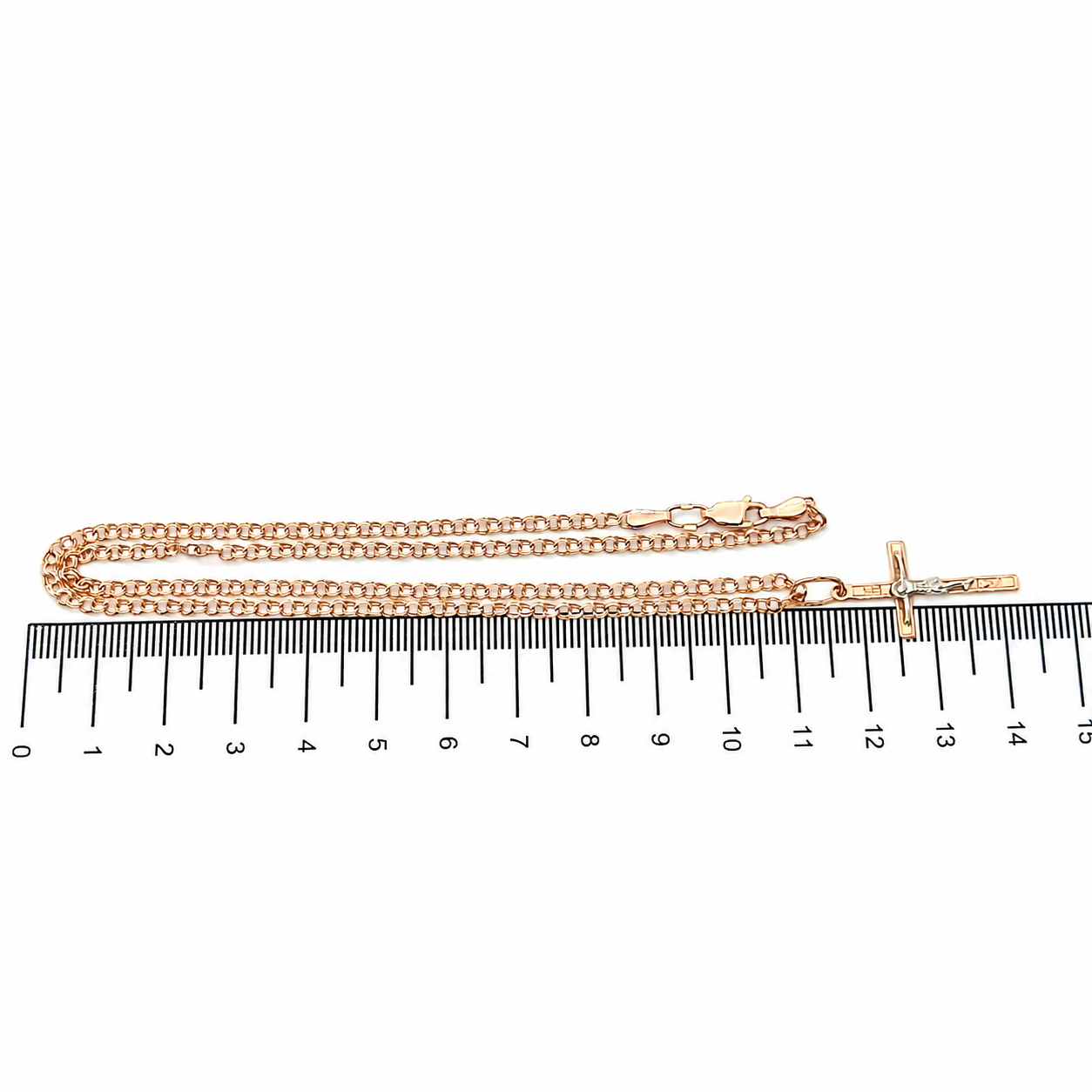 Collana con ciondolo - 14 carati Oro rosa, Oro bianco - Made in Italy - Handmade