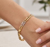 Bracciale - 18 carati Oro giallo, Oro bianco - Handmade - Made in Italy