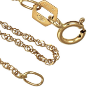 Collana con ciondolo - 18 carati Oro giallo - Made in Italy - Handmade