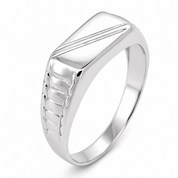 Anello - 18 carati Oro bianco - Made in Italy - Handmade