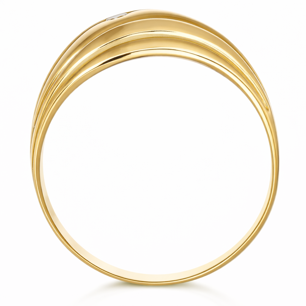 Anello da donna in oro giallo 18 carati
