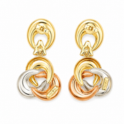 Orecchini - 18 carati Oro giallo, Oro bianco, Oro rosa - Made in Italy - Handmade