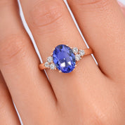 Anello - 18 carati Oro rosa - 1.60ct. tw. Tanzanite - Diamante