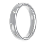 Anello - 18 carati Oro bianco - 0.10ct. tw. Diamante (Naturale)