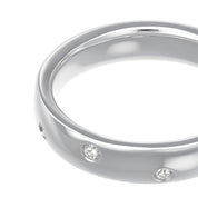 Anello - 18 carati Oro bianco - 0.10ct. tw. Diamante (Naturale)