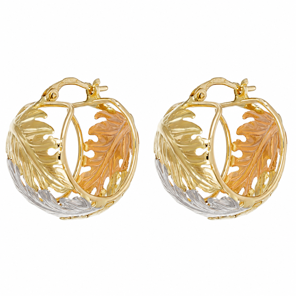 Orecchini - 18 carati Oro giallo, Oro rosa, Oro bianco