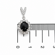 Ciondolo - 18 carati Oro bianco - 1.82ct. tw. Zaffiro - Diamante - Handmade - Made in Italy
