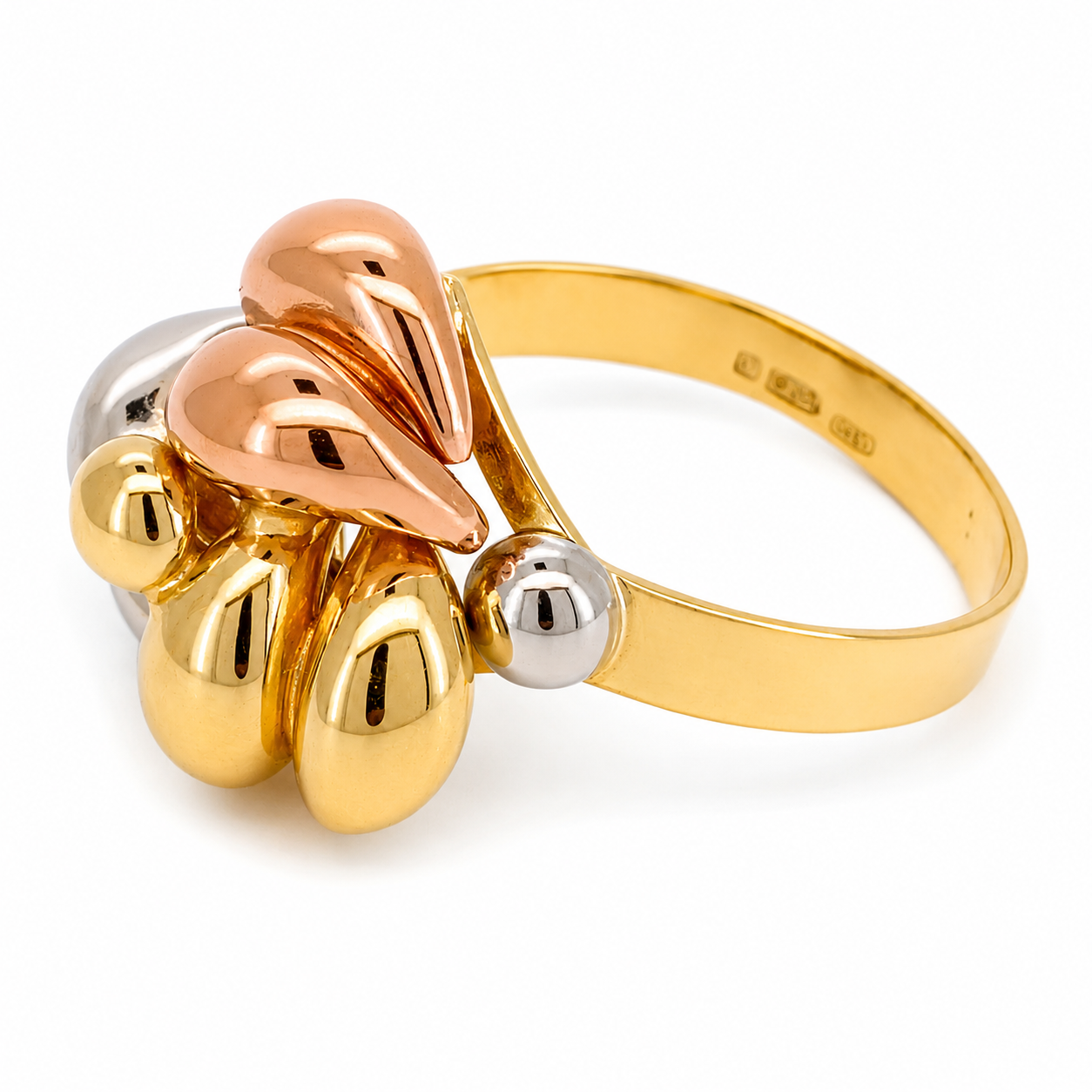 Anello - 18 carati Oro giallo, Oro rosa, Oro bianco - Made in Italy - Handmade