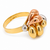 Anello - 18 carati Oro giallo, Oro rosa, Oro bianco - Made in Italy - Handmade