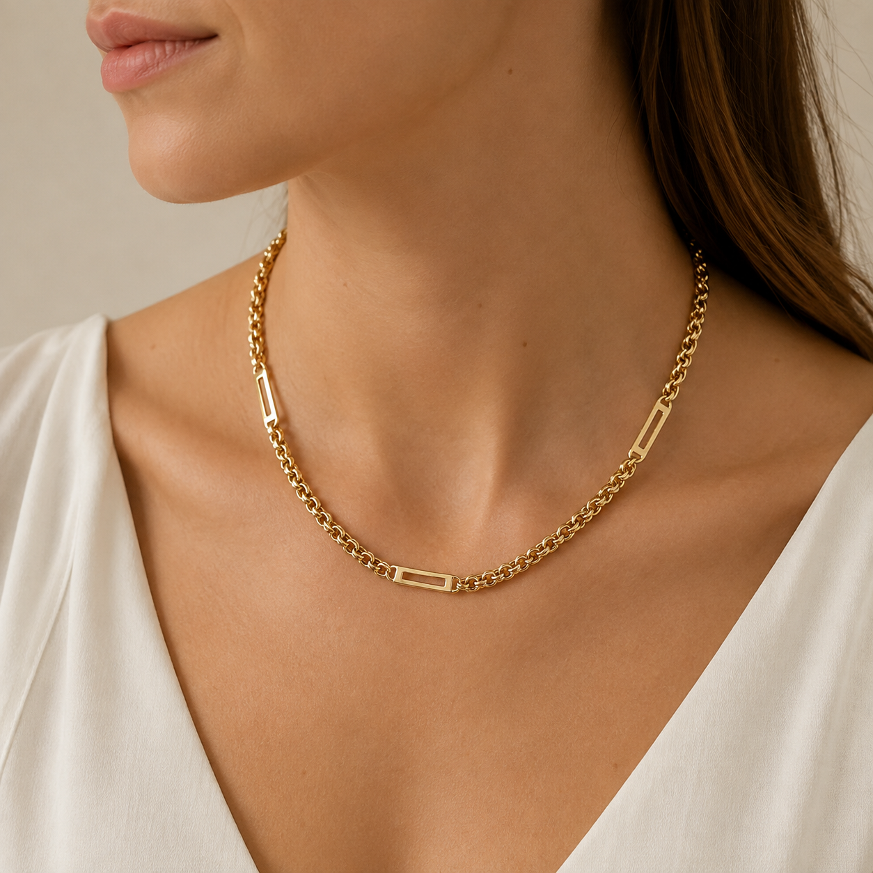 Collana - 18 carati Oro giallo - Made in Italy - Handmade