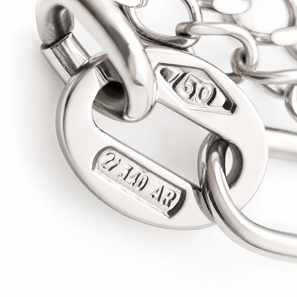 Collana con ciondolo - 18 carati Oro bianco - 0.02ct. tw. Diamante (Naturale) - Made in Italy - Handmade