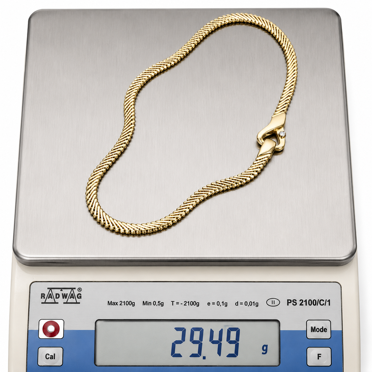 Collana - 18 carati Oro giallo - 0.15ct. tw. Diamante (Naturale) - Made in Italy - Handmade