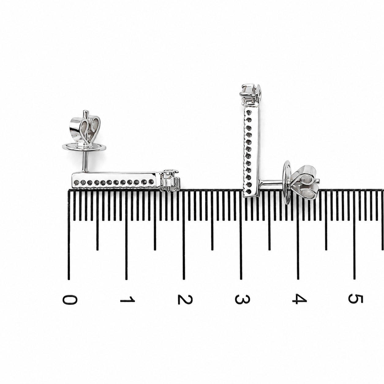 Orecchini - 18 carati Oro bianco - 0.40ct. tw. Diamante (Naturale) - Made in Italy - Handmade
