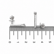 Orecchini - 18 carati Oro bianco - 0.40ct. tw. Diamante (Naturale) - Made in Italy - Handmade
