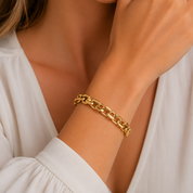 Bracciale - 18 carati Oro giallo - Made in Italy - Handmade