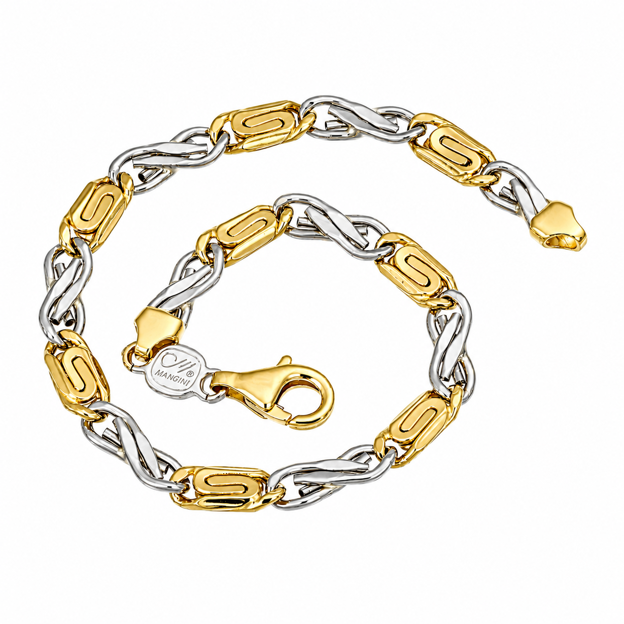 Bracciale - 18 carati Oro giallo, Oro bianco - Made in Italy - Handmade