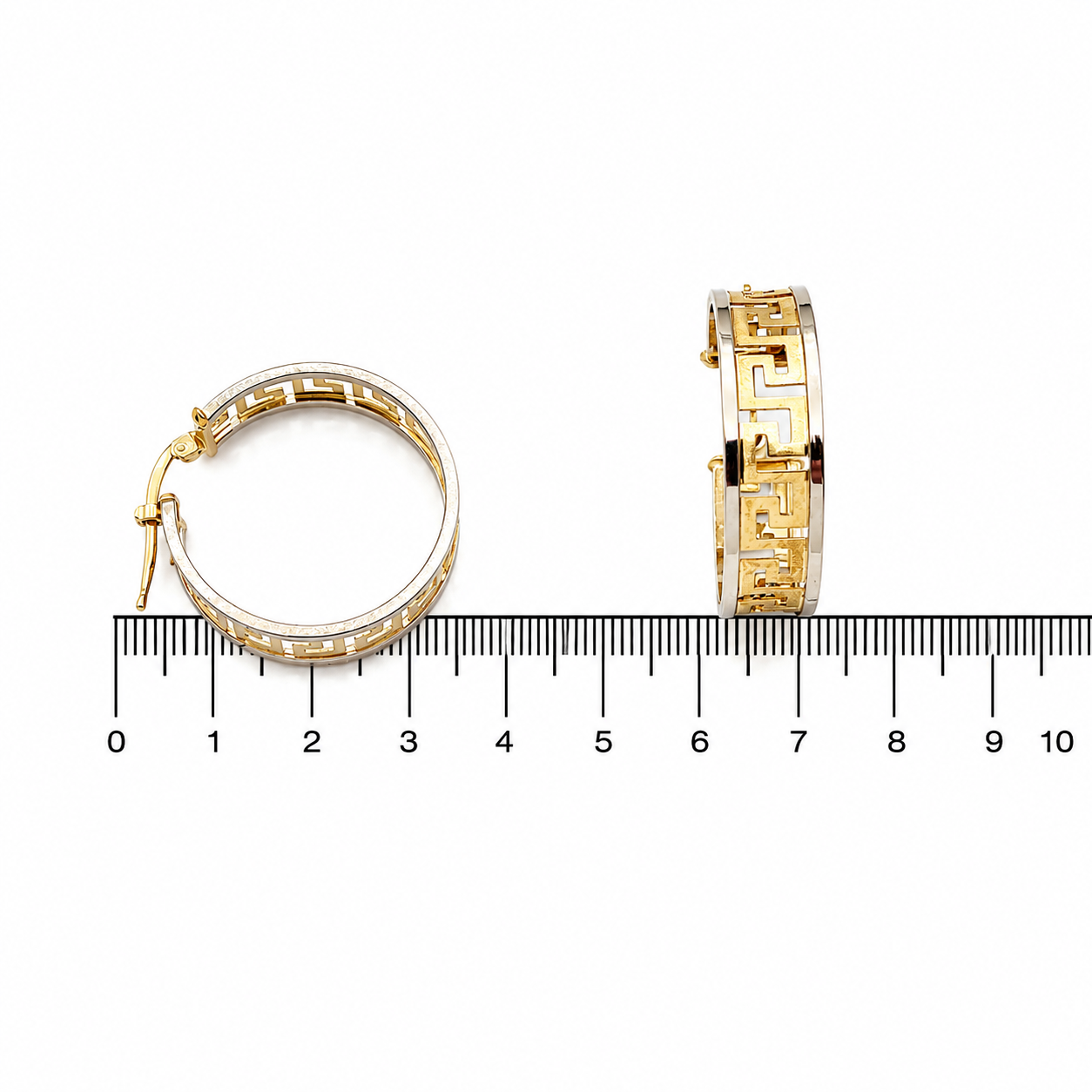 Orecchini - 18 carati Oro giallo, Oro bianco - Made in Italy - Handmade