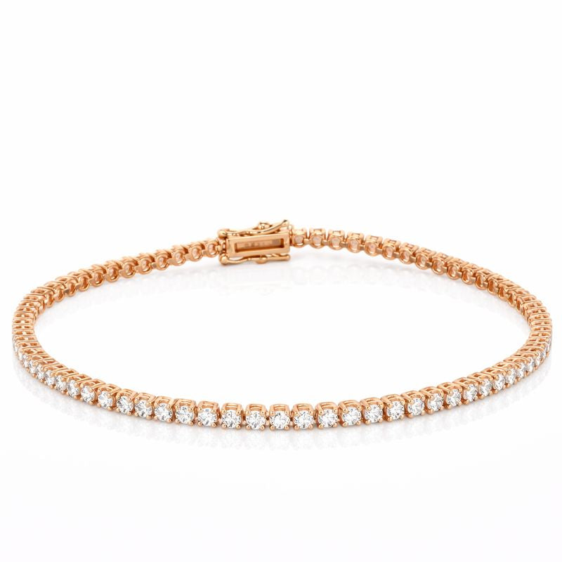 Bracciale - 18 carati Oro rosa - 2.80ct. tw. Diamante (Naturale)