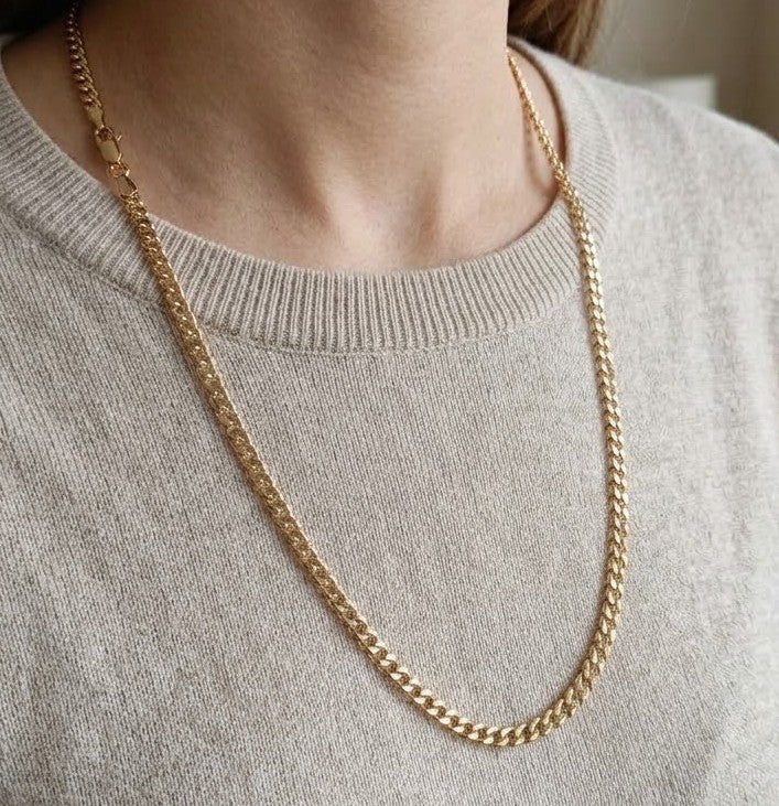 Necklace - 18 karat Yellow gold - Made in Italy - Handmade