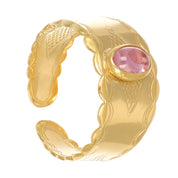 Anello - 18 carati Oro giallo - 0.30ct. tw. Topazio