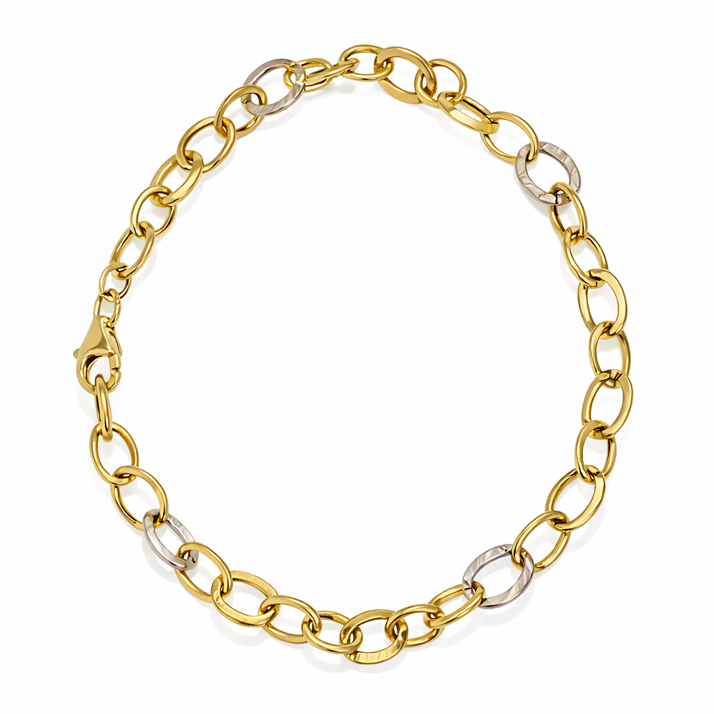 Bracciale - 18 carati Oro giallo, Oro bianco