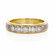 Anello - 18 carati Oro bianco, Oro giallo - 0.40ct. tw. Diamante (Naturale)