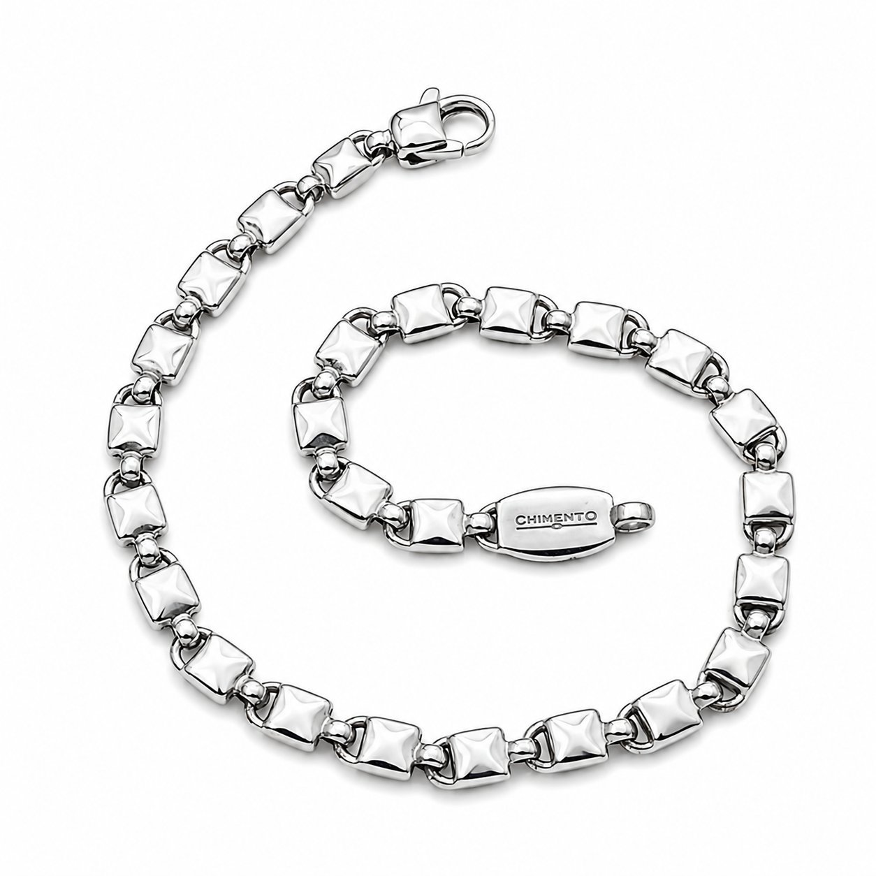 Bracelet - 18 carat White gold - Made in Italy - Handmade
