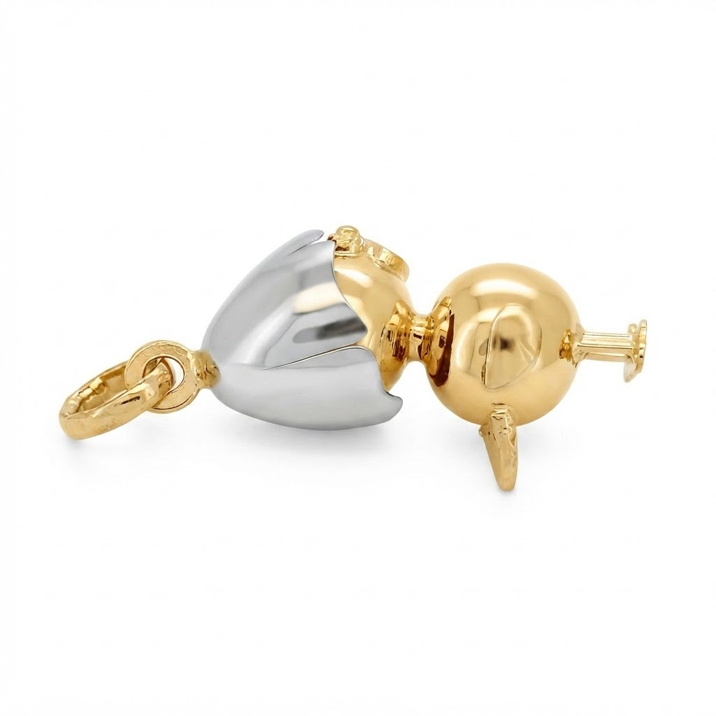 Ciondolo - 18 carati Oro giallo, Oro bianco - Made in Italy - Handmade