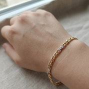 Bracciale - 18 carati Oro giallo, Oro bianco - Handmade
