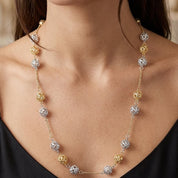 Collana in Oro giallo, Oro bianco 18 carati
