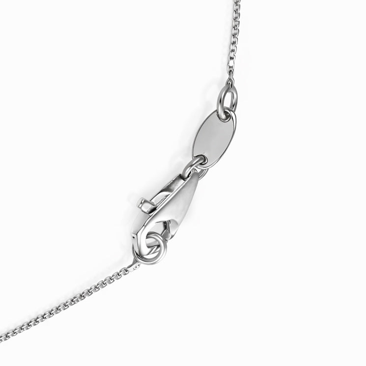 Collana con ciondolo - 18 carati Oro bianco, Granato - Ametista - Peridoto - 0.85ct. tw.