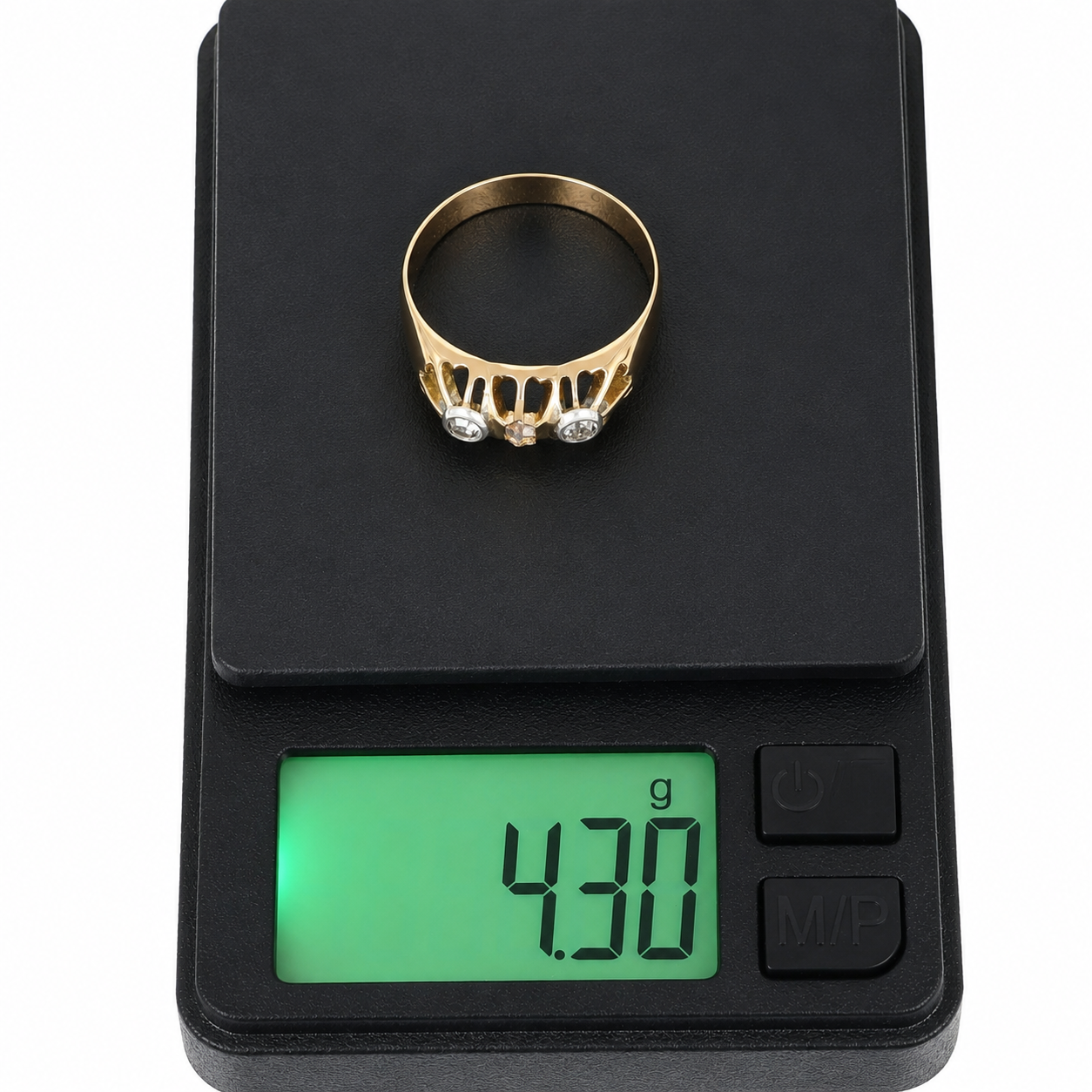Anello - 18 carati Oro giallo, Oro bianco - 0.30ct. tw. Diamante (Naturale) - Made in Italy - Handmade