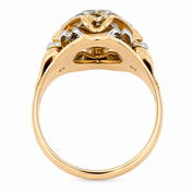 Anello - 18 carati Oro bianco, Oro giallo - 0.25ct. tw. Diamante (Naturale)