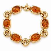 Bracciale - 18 carati Oro giallo - 30.00ct. tw. Ambra - Made in Italy - HandMade