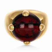 Anello - 18 carati Oro giallo - 10.00ct. tw. Granato