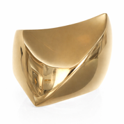 Anello da donna in oro giallo 18 carati dal design a sigillo