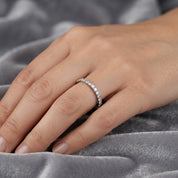 Anello - 18 carati Oro bianco - 0.48ct. tw. Diamante (Naturale) - Made in Italy - Handmade