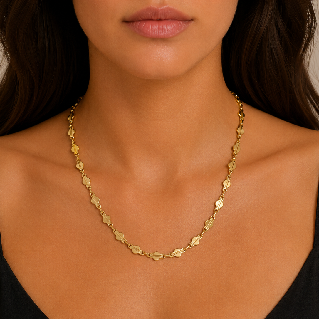 Collana - 18 carati Oro giallo - Made in Italy - Handmade
