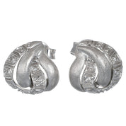 Orecchini - 18 carati Oro bianco - 0.06ct. tw. Diamante (Naturale) - Diamante