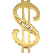 Ciondolo - 18 carati Oro giallo - 0.04ct. tw. Diamante (Naturale)