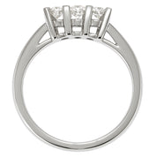 Anello - 18 carati Oro bianco - 0.24ct. tw. Diamante (Naturale)