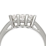 Anello - 18 carati Oro bianco - 0.24ct. tw. Diamante (Naturale)