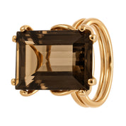 Anello - 18 carati Oro giallo - 12.50ct. tw. Topazio