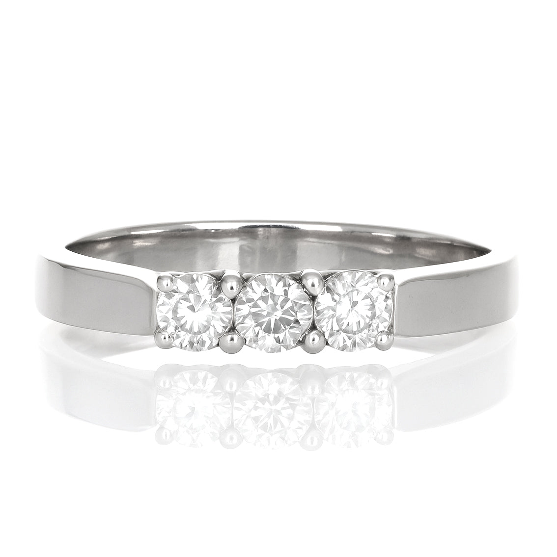 Anello - 18 carati Oro bianco - 0.23ct. tw. Diamante (Naturale)