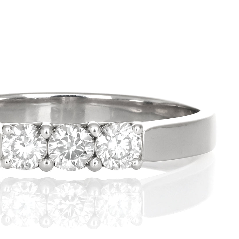 Anello - 18 carati Oro bianco - 0.23ct. tw. Diamante (Naturale)