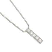 Collana con ciondolo - 18 carati Oro bianco - 0.55ct. tw. Diamante (Naturale)