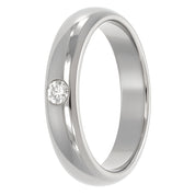 Anello - 18 carati Oro bianco - 0.14ct. tw. Diamante (Naturale)
