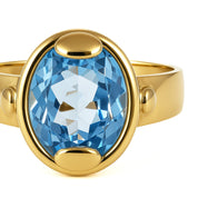 Anello - 18 carati Oro giallo - 2.70ct. tw. Topazio