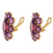 Orecchini - 12 kt Oro giallo - 10.00ct. tw. Ametista